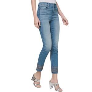 White House Black Market Blue Straight Leg Jeans